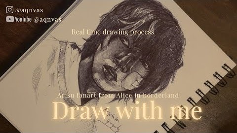 Real-time 🍂 Drawing Arisu from Alice in borderland | Yamazaki Kento fan art drawing process