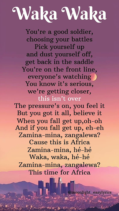 Waka Waka (The time of Africa)~Shakira_songlyrics||#ytshorts #lyrics #songlyrics