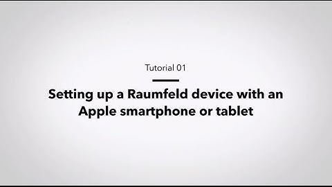Raumfeld Tutorial: Setup via iOS app for Apple devices
