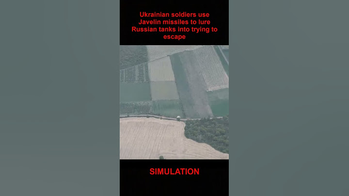 Ukrainian soldiers use Javelin missiles to lure Russian tanks into trying to escape