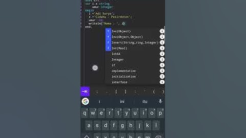 PROGDAS - Struktur Bahasa Pemrograman Pascal