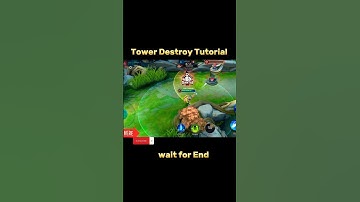 Tower Destroy Tutorial Mobile legends #ml2b #mlbb #tutorial #shorts
