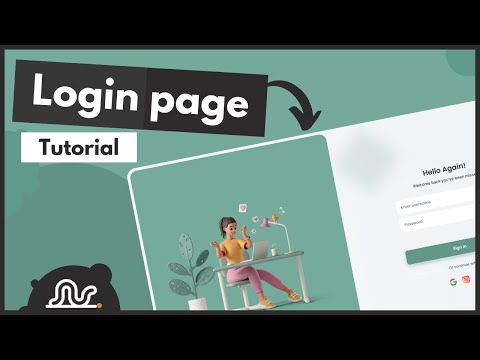 Build responsive login page using Sass (Sass crash course) | Glassmorphism login form