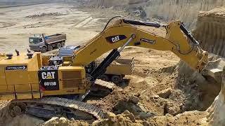 Excavator Loading Mercedes & MAN Trucks   Sotiriadis Labrianidis Mining Works