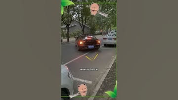 Learn side parking techniques in 1 minute!#driving #tips #howto #manual #skills #car