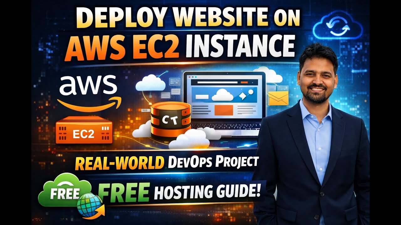Deploy Website on AWS EC2 Instance | Real-World DevOps Project | Free Hosting Guide 