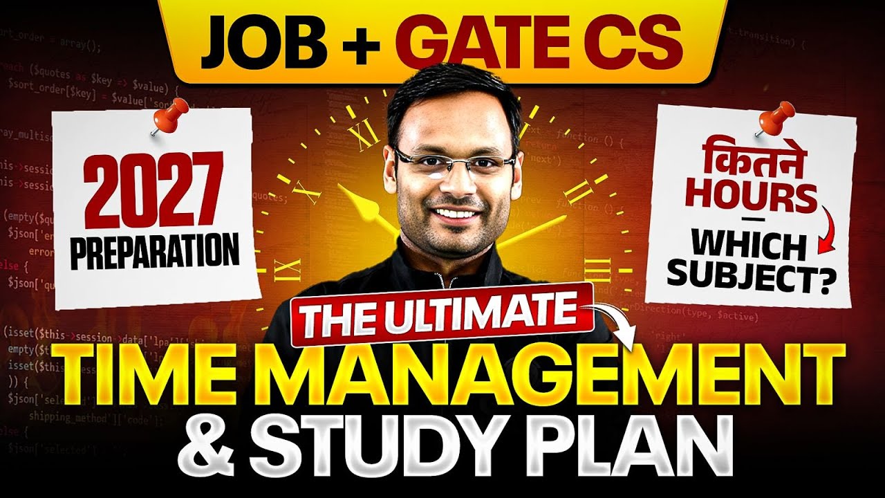 How to Prepare for GATE 2027 with a Job | Best Time Management & Study ...