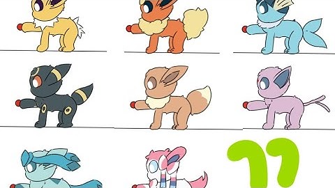 （Eeveelution） Evolution button #eevee #pokémon