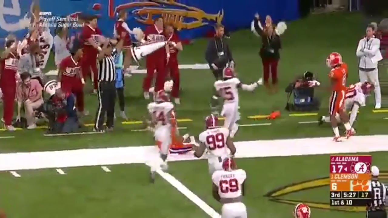 Mack Wilson pick 6 vs Clemson