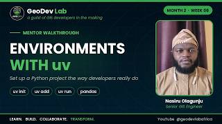 Python Environments and Project Setup with uv: A Clean Start for Every Project | GeoDev Lab Week 6