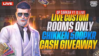 Pubg Mobile Live Uc Custom Rooms Pakistan Uc Giveaway & Cash 💸 | Op SARKAR YT IS LIVE 👀🫡