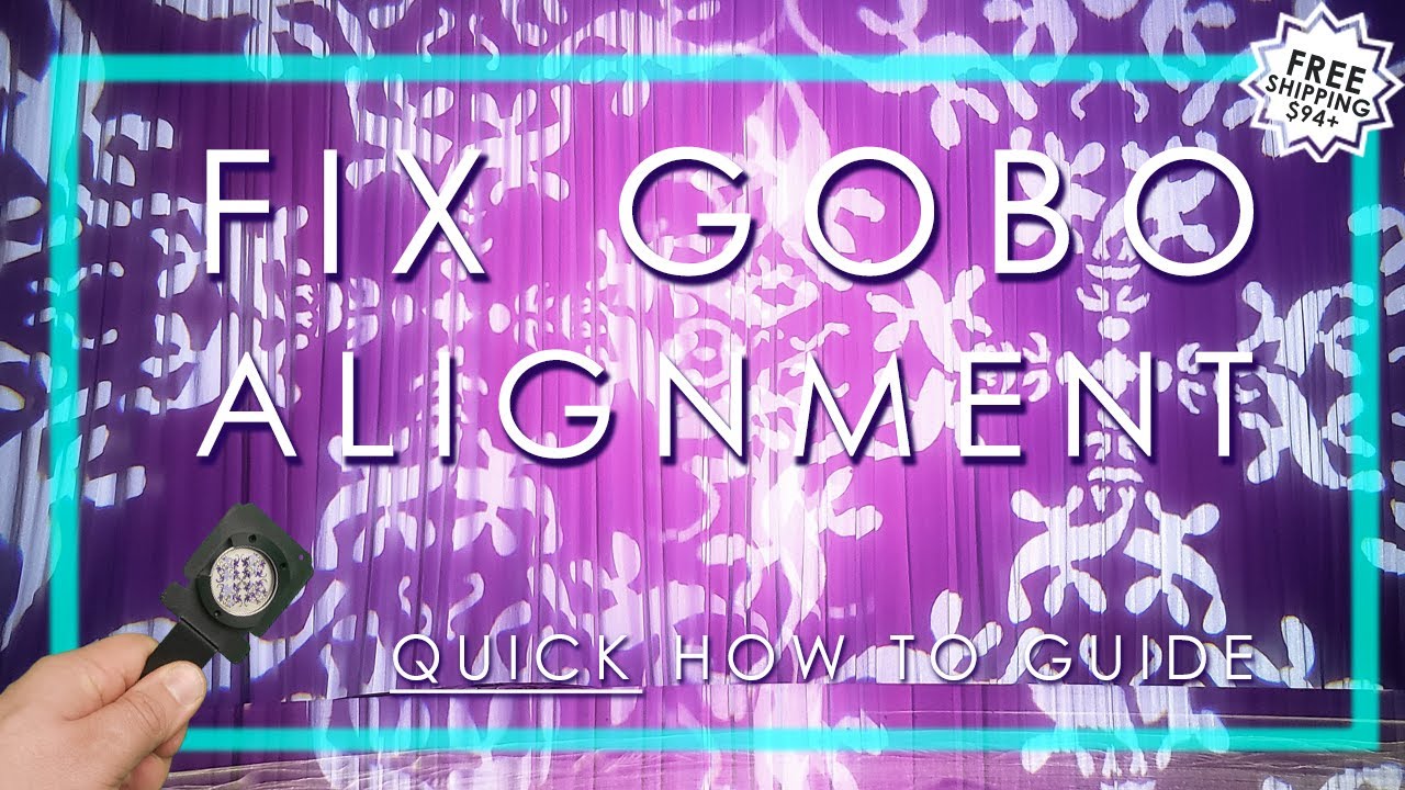 HOW TO FIX GOBO PATTERN ALIGNMENT IN BREAKUP LIGHT RENTAL - YouTube