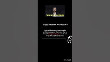 Why Node.js is based on single threaded architecture? #ytshorts #youtubeshorts