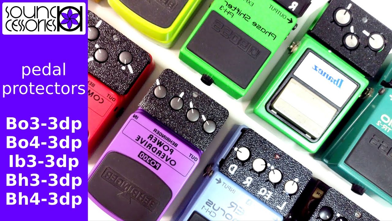 Guitar pedal protectors - 3D printed (for Boss. Ibanez, Behringer)