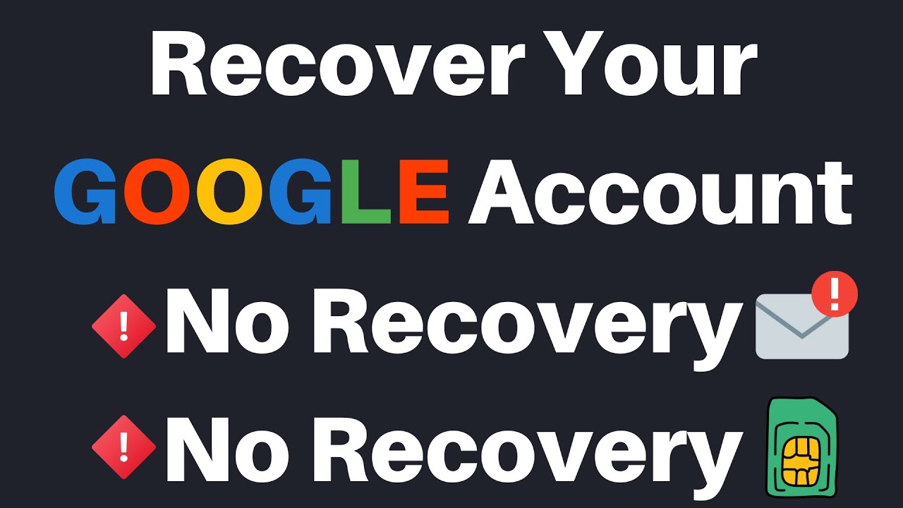 How To Fix Google Couldn T Verify That This Account Belongs To You No Recovery Email Phone Number Youtube