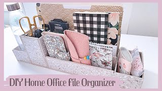 DIY Home Office Organizer Using Dollar Tree wall Shelves.