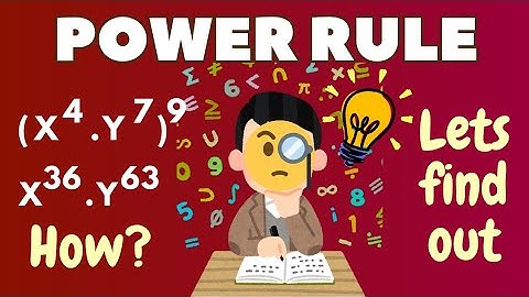 Power of a Power Law | Third Law of Exponents | Algebra Math