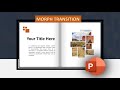 Learn how to create book animation in powerpoint