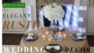 DIY Rustic Wedding Decoration Ideas | Dollar tree DIY Wedding Centerpiece