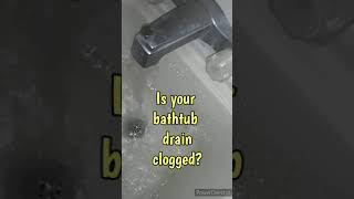 How To Unclog A Bathtub Drain #shorts #drain #diy #howto #fixit