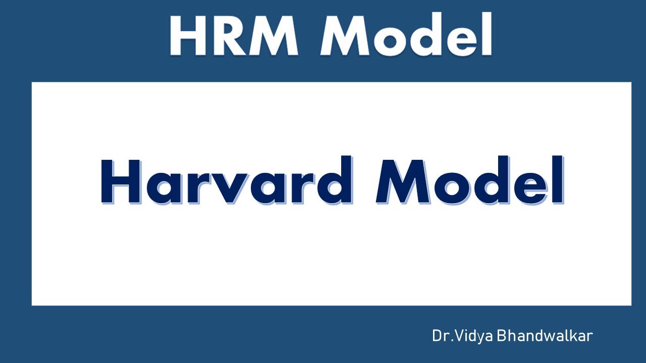 Harvard Model Of Hrm L Human Resource Management Models