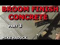 Brush finish concrete around pool Brush finish concrete around pool