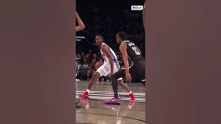 'Embiid with the hammer!' 🔨😤 Joel throws one down against the Nets #sixers #76ers #nba