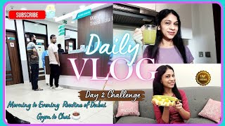 Day 2 | 30 Days Daily Vlog Challenge | Amla Juice, Gym Fun, Chai at Dubai Metro 🚇☕