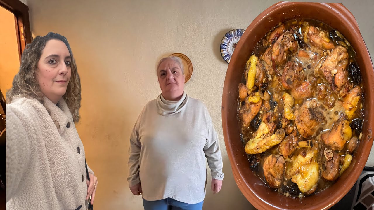 MI MADRE PREPARA EL POLLO MÁS FAMOSA DE CATALUNYA/POLLO CON CIRUELAS Y PIÑONES 