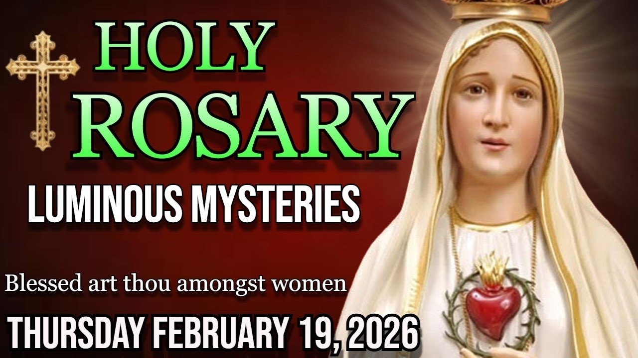 Святой Розарий сегодня, четверг, 19 февраля. Светлые тайны 🌹 Розарий к Деве Марии