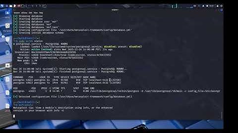 Metasploit, starting with a fresh DB
