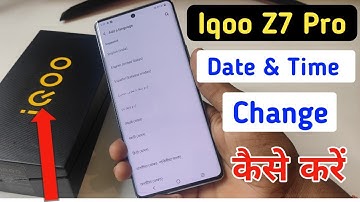 How to set date and time in Iqoo z7 pro 5g | Iqoo z7 pro me time set kaise kare | date setting
