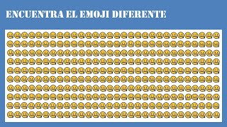 Encuentra el emoji diferente !Casi imposible¡