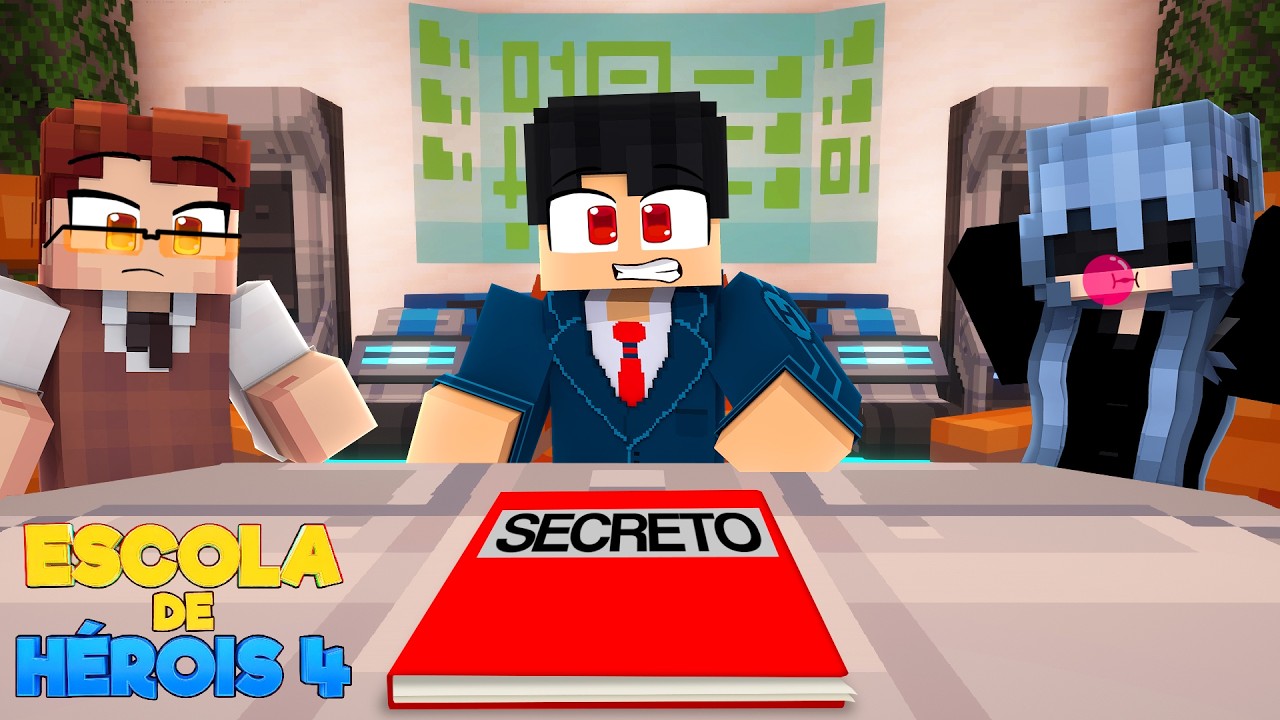 Minecraft: REUNIÃO SECRETA - ESCOLA DE HEROIS 4 Ep.29 ‹‹ P3DRU ››