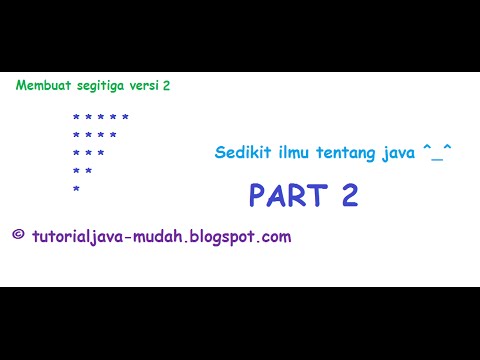 Membuat Segitiga Dengan Pemrograman Mudah  Java Versi 2 Part 2