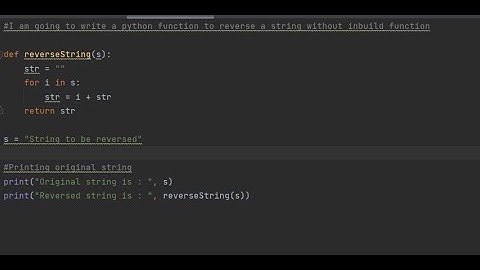 No Talking - Python string reverse without inbuilt function