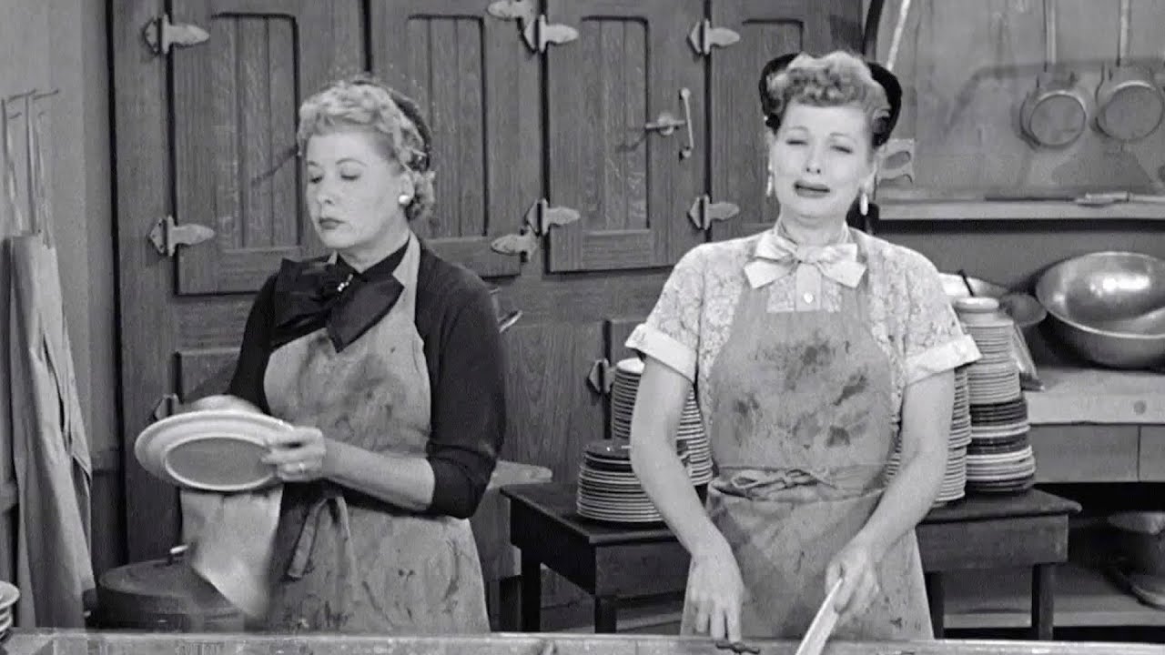 Lucy and Ethel Get Dish Duty!