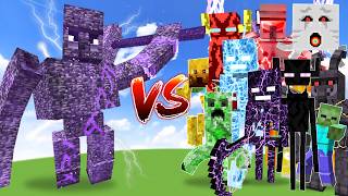 ULTIMATE BEDROCK GOLEM TITAN vs ALL TITAN BOSSES | Minecraft Battle