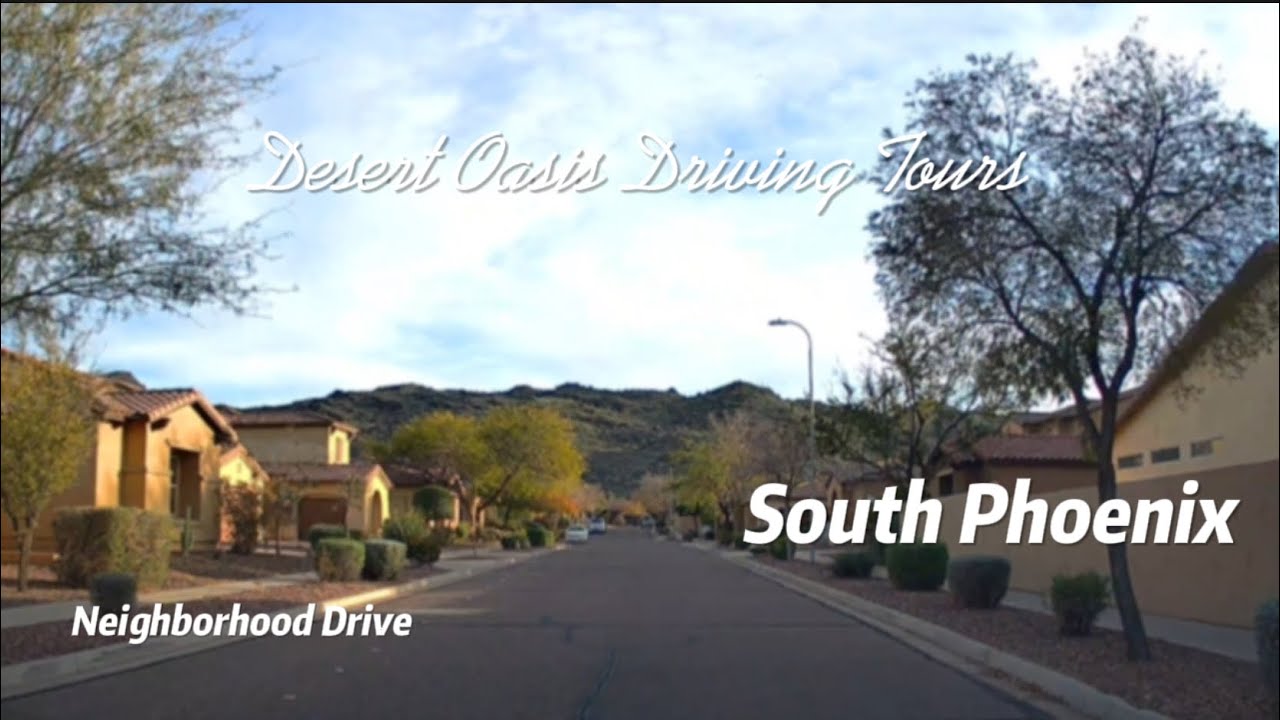 4K Roadscapes: Neighborhood Drive | Arizona | South Phoenix - YouTube