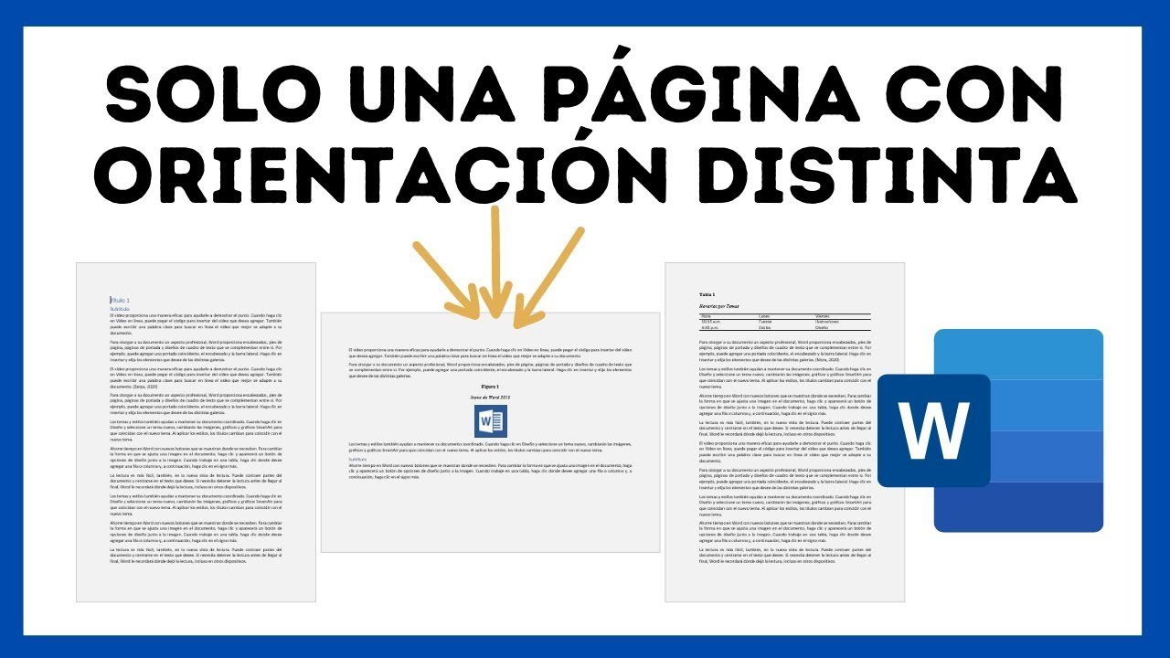 Como poner en horizontal solo una hoja en Word 2022 YouTube