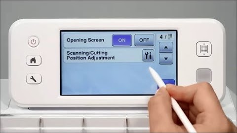 ScanNCut Features: Scanning / Cutting Position Adjustment (Calibration)
