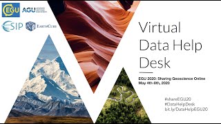 Welcome to the Virtual Data Help Desk @EGU2020: Sharing Geoscience Online