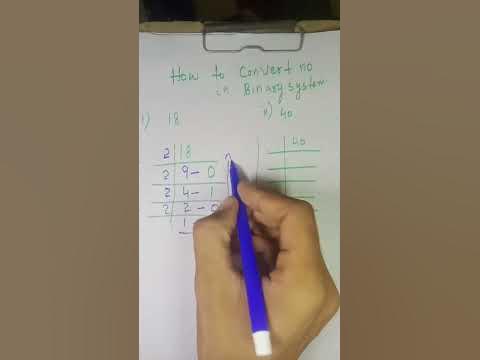 How to convert number into Binary system - YouTube