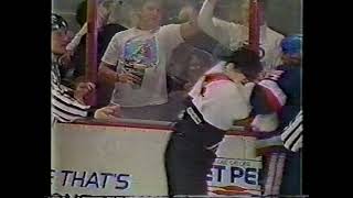 Ken Baumgartner vs Craig Berube (New York Feed) - Dec 13, 1990