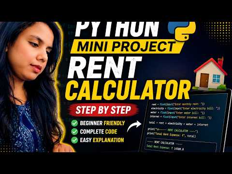Python Mini Project for Beginners | Rent Calculator Using Python Step by Step