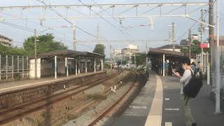 阪神8000系8229F直通特急姫路行き　林崎松江海岸駅通過