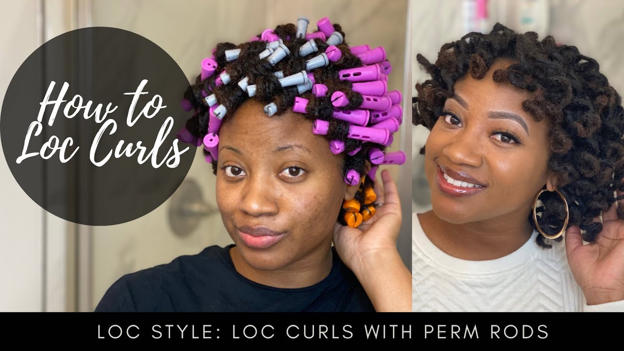 Loc Style | How To Loc Curls with Perm Rods| I am Shanese