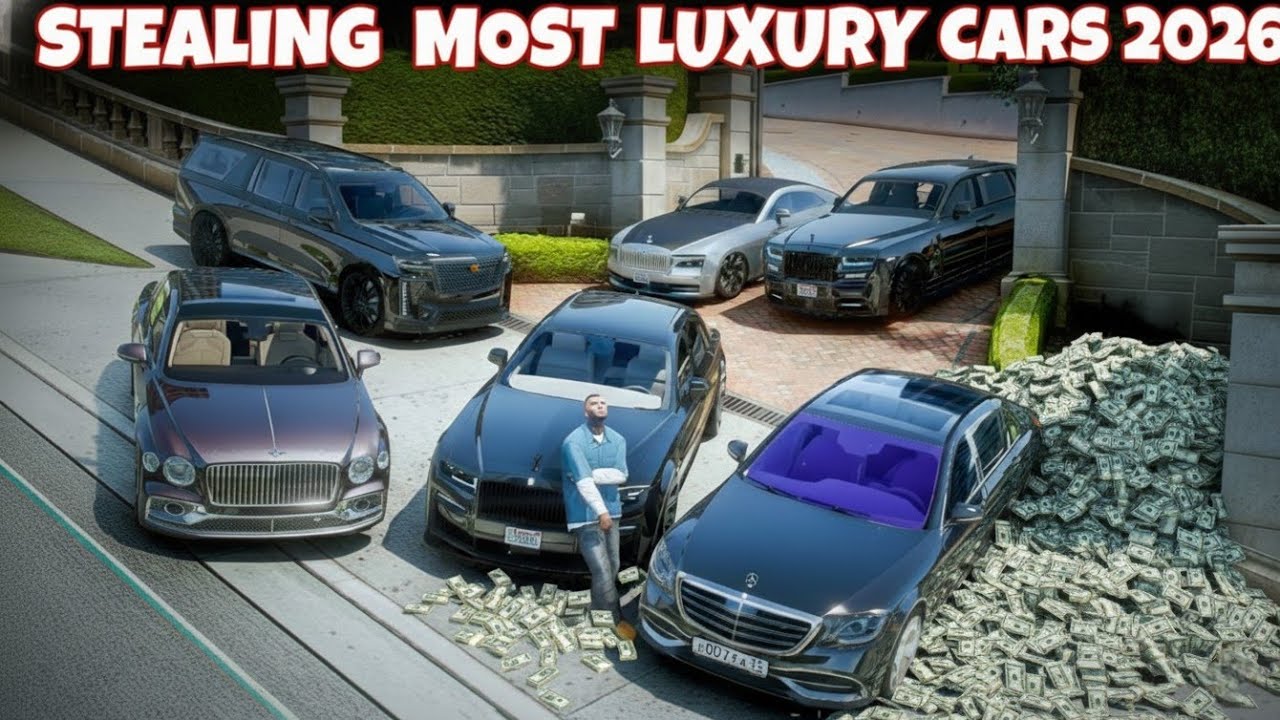GTA 5: Franklin Stealing EVERY Most Luxury Car 2026! (Billionaire Heist) 🤑