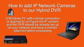 This video is part of a tutorial where we show how to add additional
ip network cameras our iqcctv hybrid dvrs. here the full including
connec...