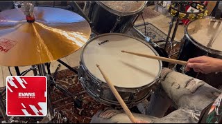 Testing out the Evans Power Center Reverse Dot ! - Full Review #evans #drumheads #snare #drumming